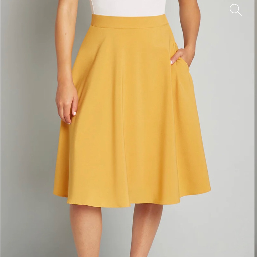 ModCloth Just This Sway A-Line Skirt